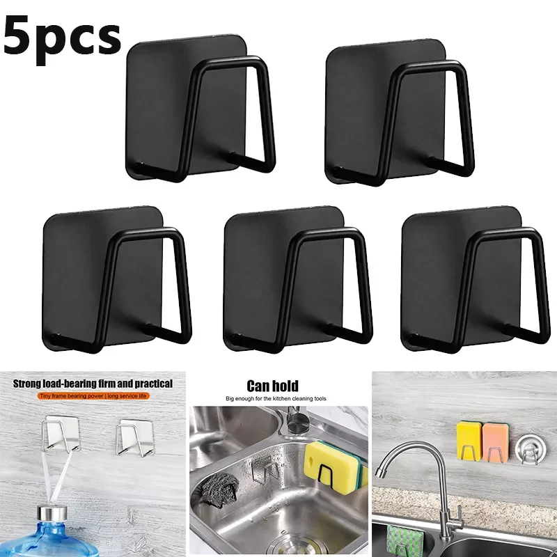 Sink Sponge Rack Drain Storage Shelf Stainless Steel Kitchen Wire Ball Rag Organizer Holder Kitchen storage rack