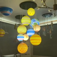 planet lamp moon chandelier star planet shopping mall hall kindergarten playground restaurant bar art spherical shape