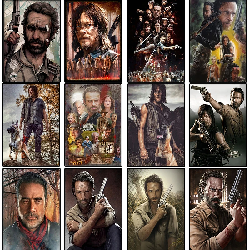 

5D DIY Diamond Painting Posters Full Diamond Embroidery Movie The Walking Dead Square/Round Cross Stitch Home Decor Wall Mural