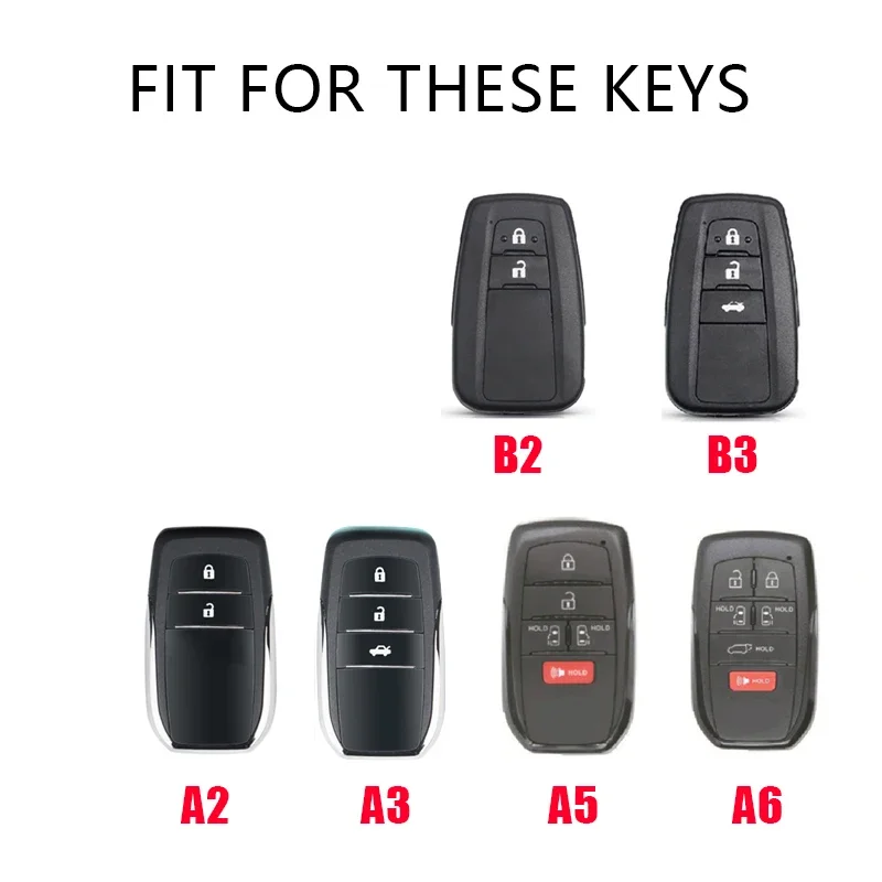 Фото Автомобильный брелок для TOYOTA Sienna RAV4 VENZA Mirai гибридные автомобили Alphard PREVIA Voxy 2 3 5 6 кнопок Кожаный Автомобильный Брелок №2