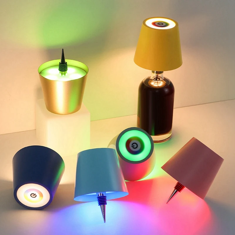 Горячая беспроводная лампа для бутылок режимы RGB и 3 цвета плавное затемнение