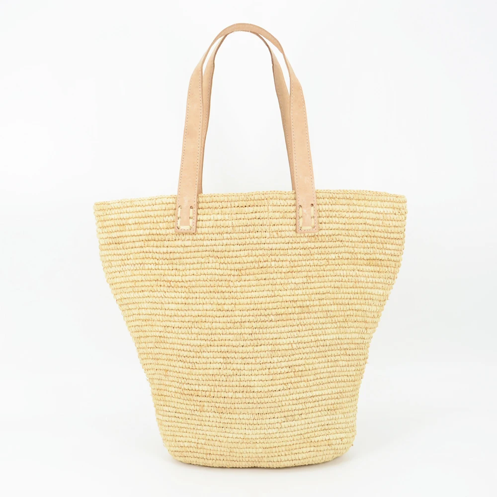 Natural Raffia Tote Bag for Summer
