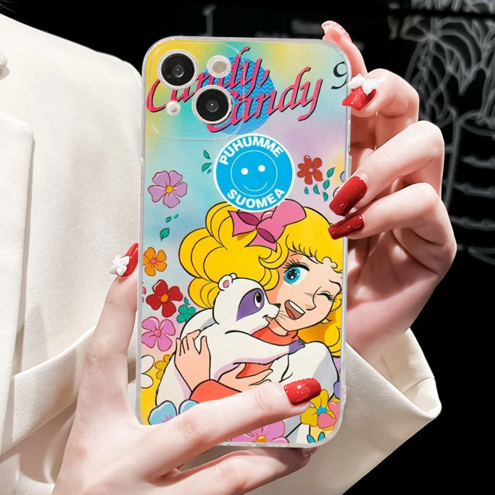 Anime Manga Candy Phone Case For IPhone 16 15 8 7 6 6S Plus X SE XR XS 14 11 12 13 Mini Pro Max Mobile