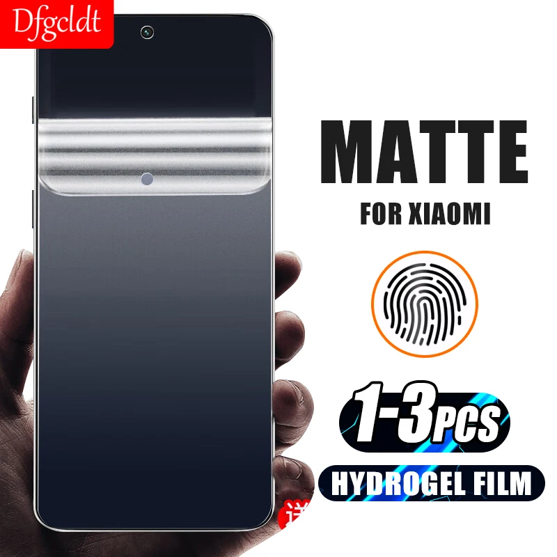 

1-3Pcs Full Cover Matte Screen Protector For Xiaomi 13T 12T 11T Black Shark 5 4 Hydrogel Film For Xiaomi Poco F5 X5 M5 M6 Pro