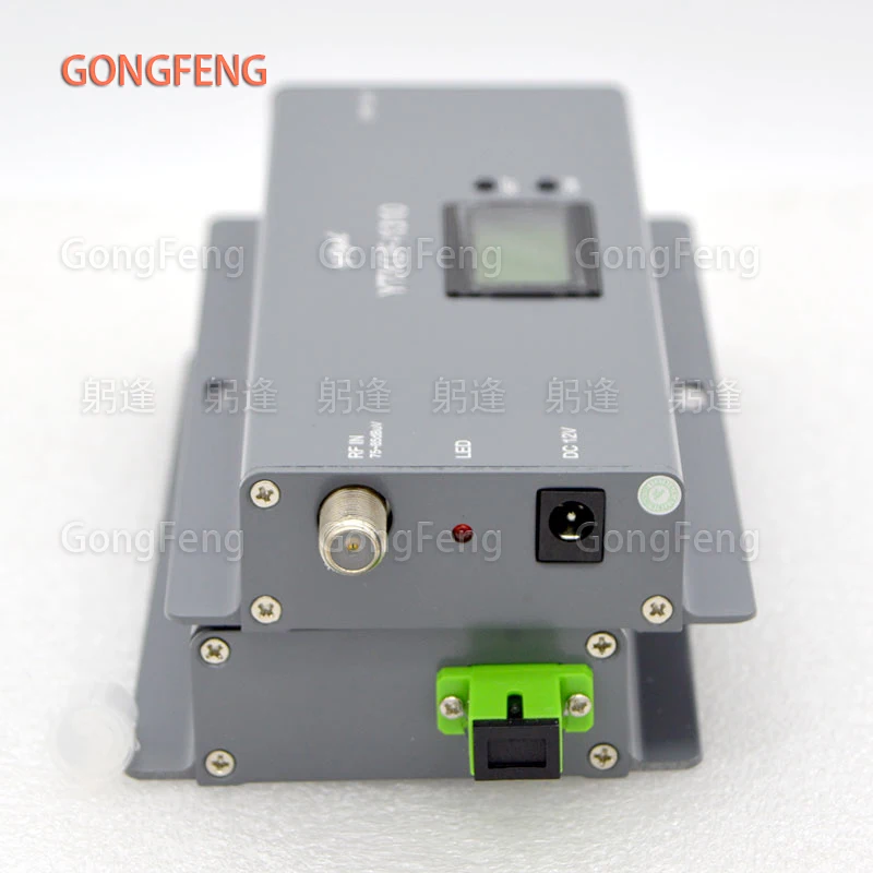FTTH Indoor Optical Fiber Transmitter1310/1550nm CATV Optical Transmitter SC/APC Connector RF Input With LCD Display Wholesale