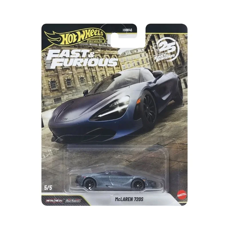 Фото Новая коллекционная модель автомобиля Hot Wheels Premium Fast & Furious HNW46, масштаб 1/64, Toyota Supra, игрушка-модель, подарок на день рождения №2