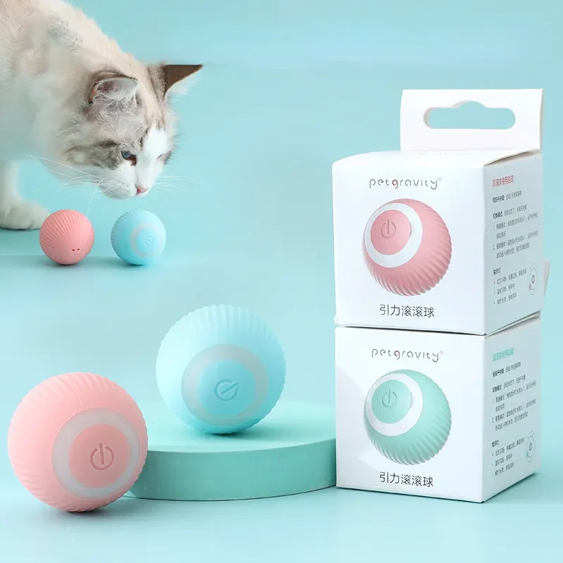 

Balle roulante intelligente pour chat, jouet interactif électrique, auto-mobile, accessoire pour animaux de compagnie