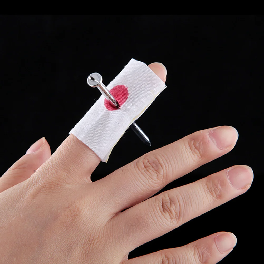 

10pcs Nail, Nail Through Finger Toy Spoof Prop for Tool Blood Joke