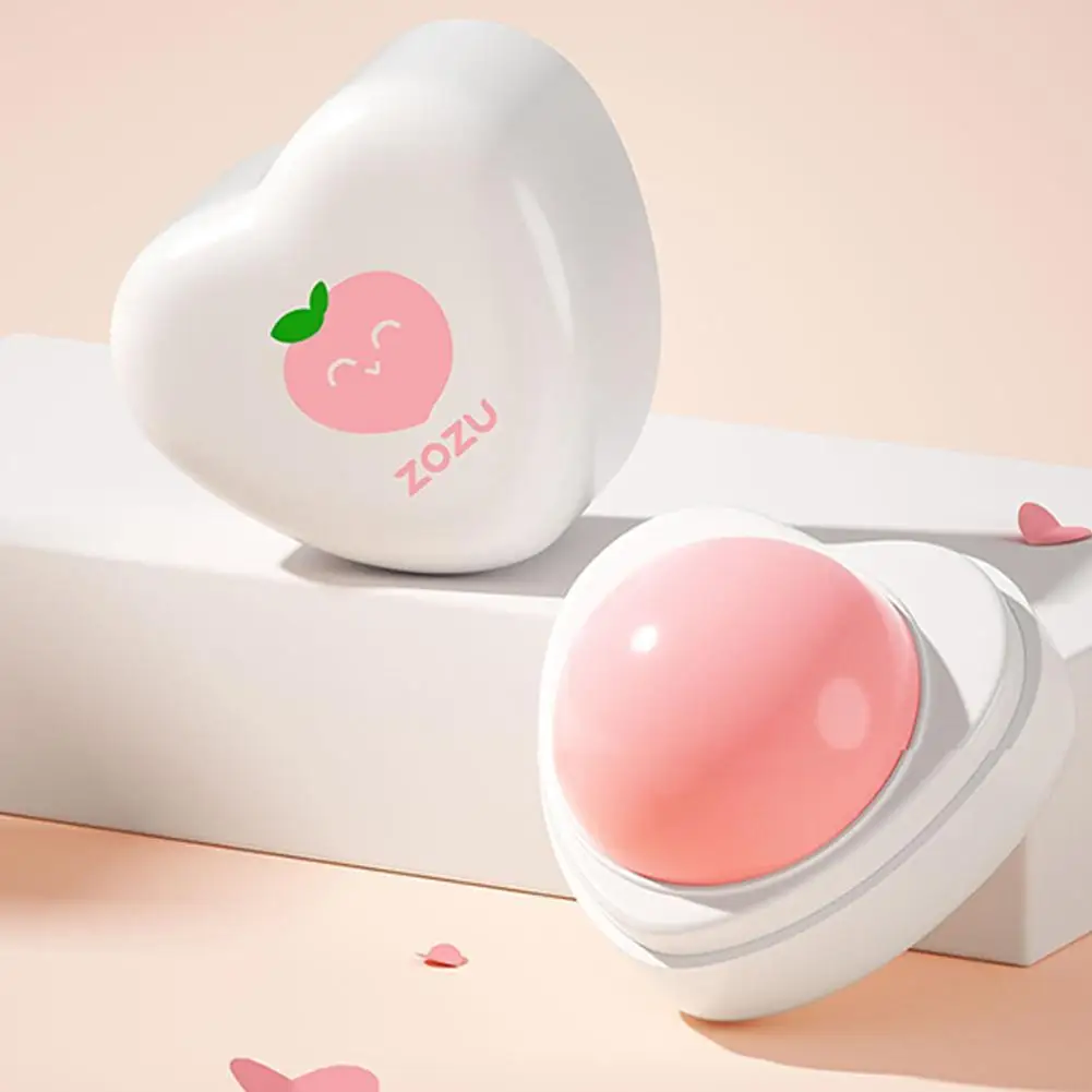 

Fresh Fruit Lip Balm Moisturizing Hydrating Heart Shape Strawberry Peach Lip Balm Repair Lip Care Beauty and Skin Care Product