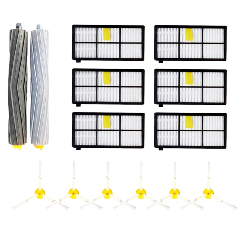 

For iRobot Roomba Parts Kit Series 800 860 865 866 870 871 880 885 886 890 900 960 966 980 Main Side Brush Hepa Filter A