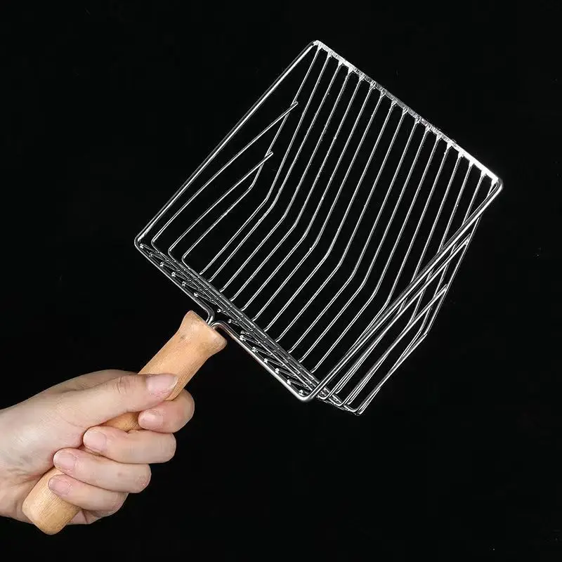 Лопата для кошачьего туалета деревянная ручка чистки аксессуары домашних