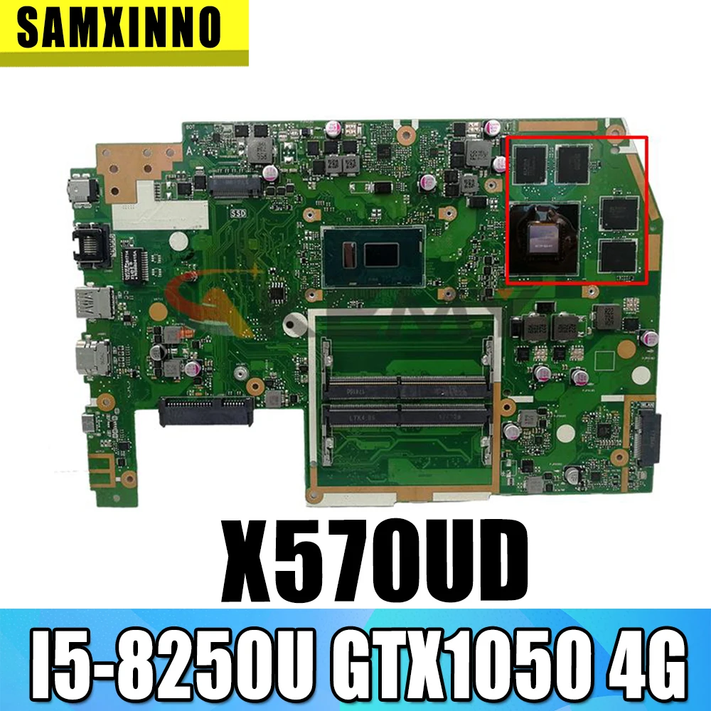 

For Asus TUF YX570U YX570UD X570U X570UD F570UD Laptop motherboard I5-8250U CPU GTX1050 4G GPU Mainboard Test Good