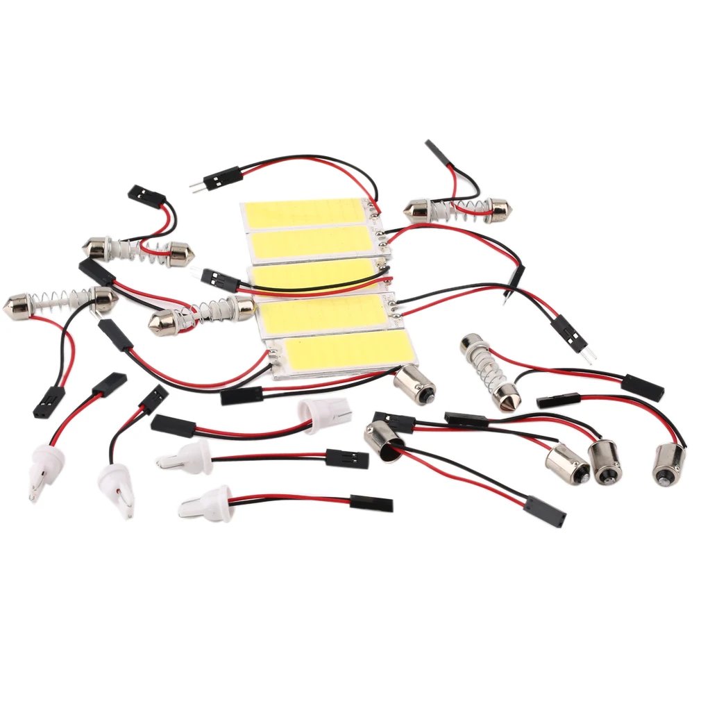 Новинка, 5 шт., автомобильные аксессуары, лампа для внутреннего освещения, 48 лампочек, 10, BA9S, 48 лампочек, 12 В постоянного тока, 240 лм