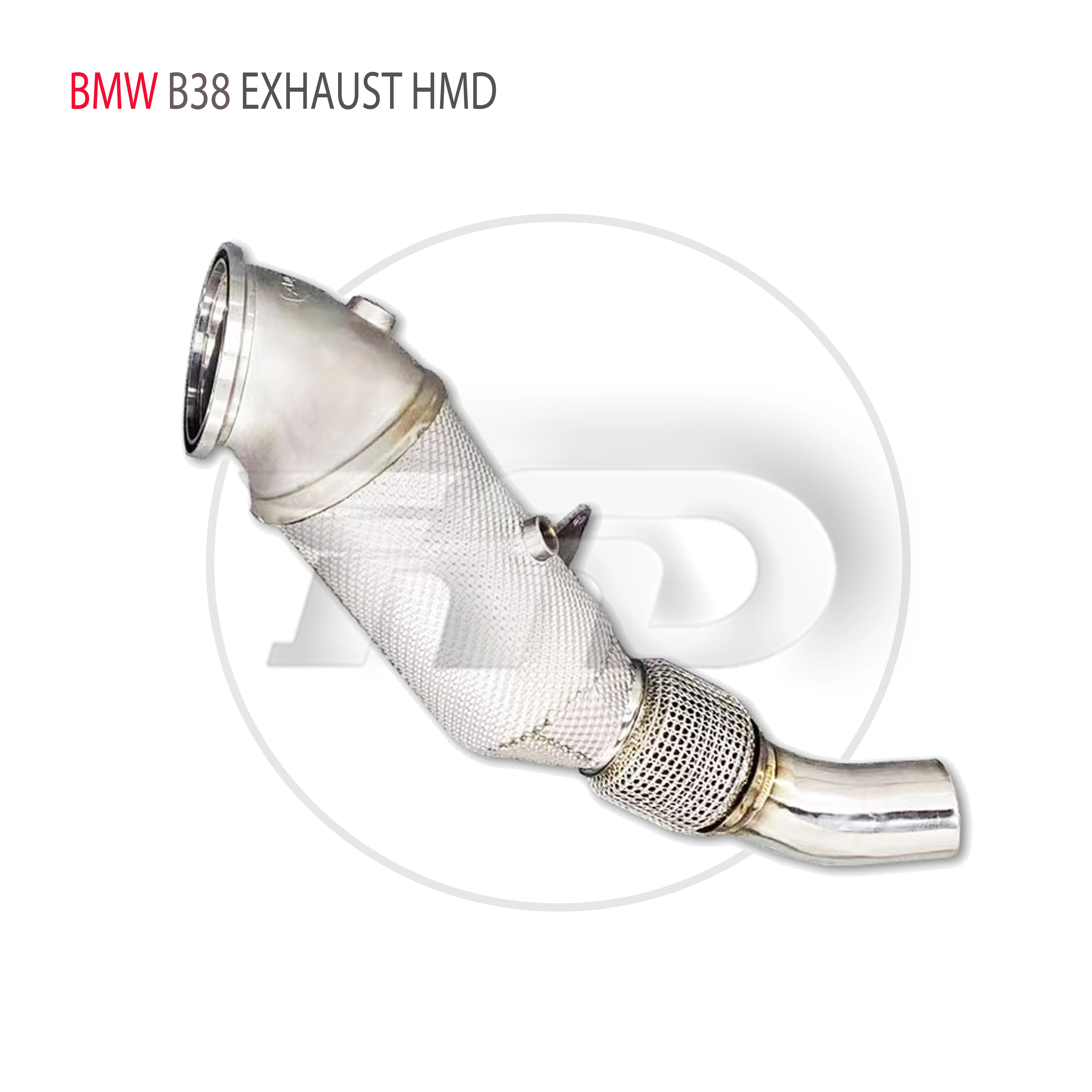 

HMD выхлопная система из нержавеющей стали, высокая производительность потока, водосточная труба для BMW X2 20i F39 B38 1,5 T, автомобильные аксессуар...