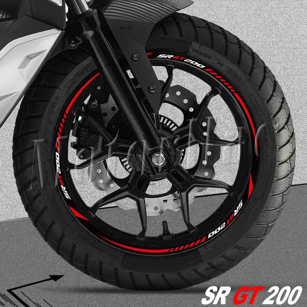 Светоотражающая наклейка на колесо мотоцикла полосатая обод водонепроницаемая