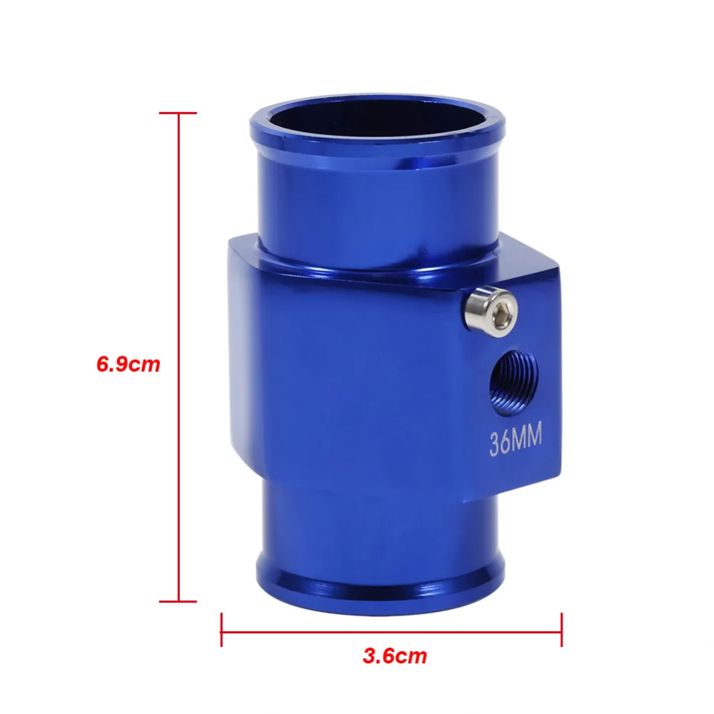 36mm Blue Water Temperature Joint Pipe Temp Sensor Gauge Radiator Hose Adapter New | Автомобили и мотоциклы
