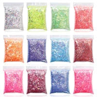 50gbag aurora holo nail art glitter sequins untra thin moonbutterfly nail sparkly flakes 0 2mm laser mixed mermaid glitter