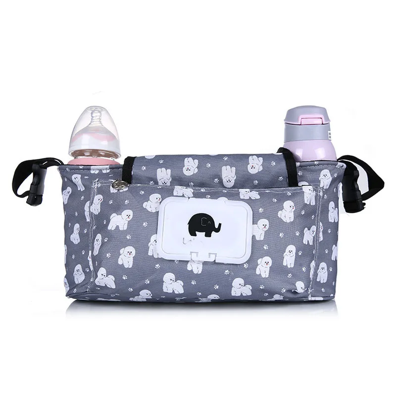 Сумка-Органайзер для детской коляски водонепроницаемый вместительный крючок