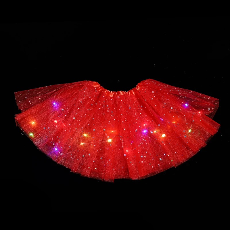 

30cm LED Glowing Light Tutu Skirts Fairy Costume Girl Adult Light Up Skirt Wedding Birthday Party Cosplay Princess Tutu Skirts