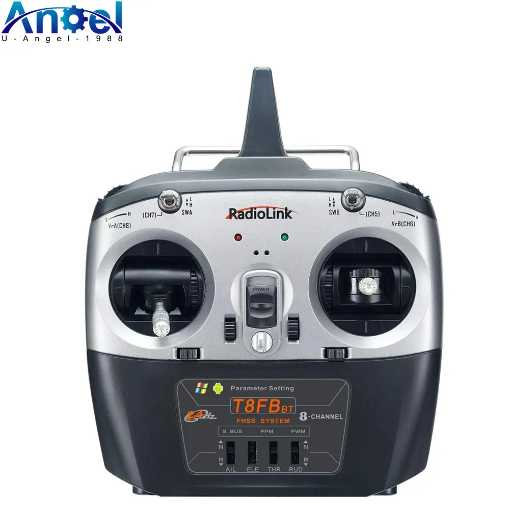 

Radiolink T8FB BT 8 Channel 2.4G Radio Controller with Receiver R8EF R8FM Remote Transmitter for FPV Drone Fixed Wing Airplane