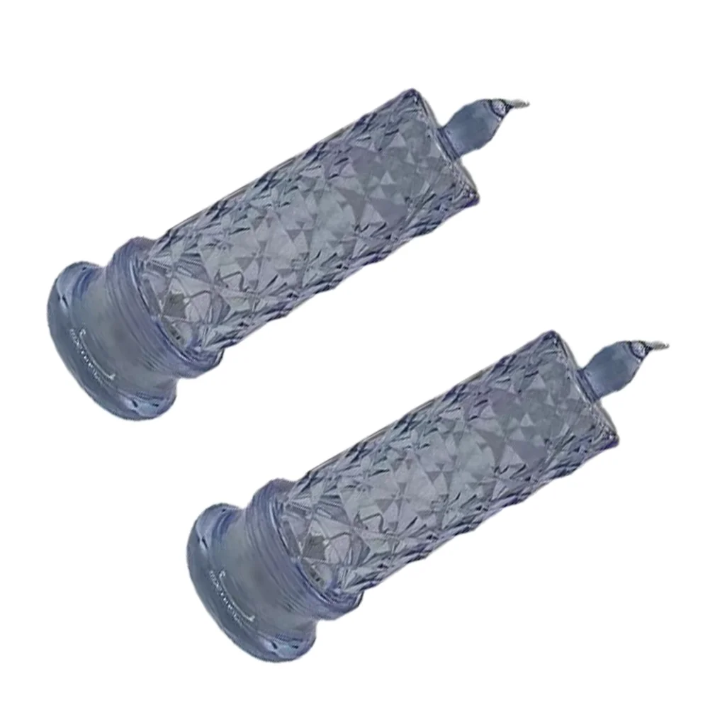 

2pcs Rose Pattern Refraction ED Electronic Candle Flameless Candles Centerpiece