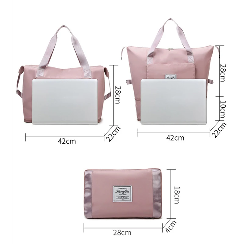 2021 New Travel Bags Waterproof Sports Fitness Yoga Bag Handbag Women Multifunctional Foldable Expansion Storage Outdoor | Спорт и