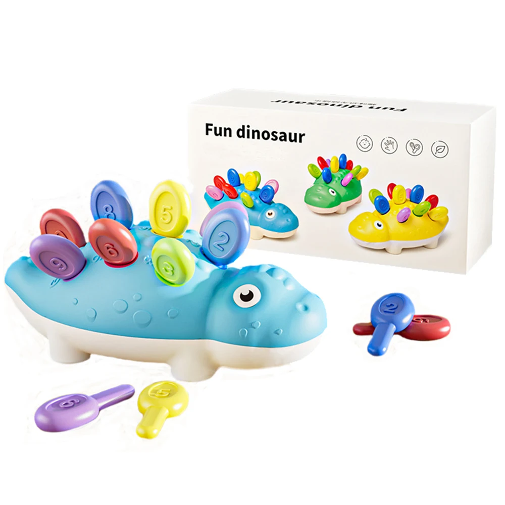 Dinosaur Plugging Toy Learning Resources for Exercise Hand E