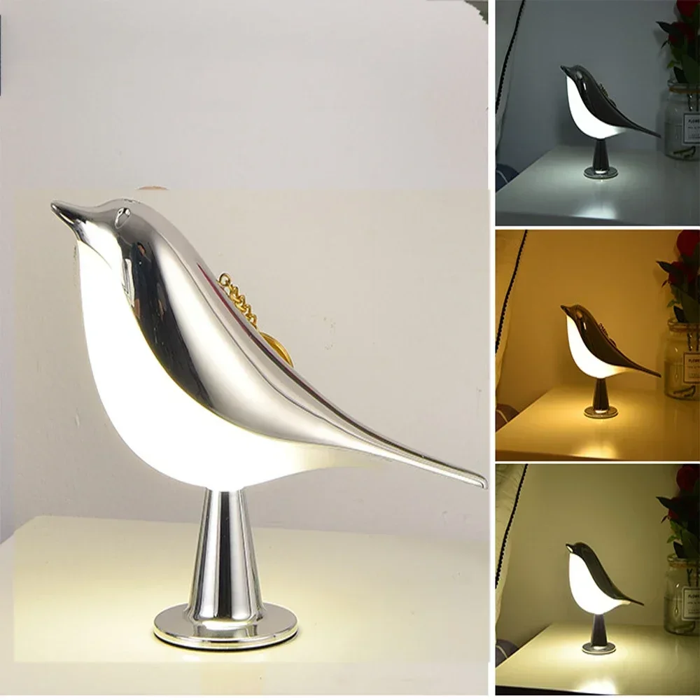 

Настольная лампа Jeannette, птичка, 3 уровня яркости