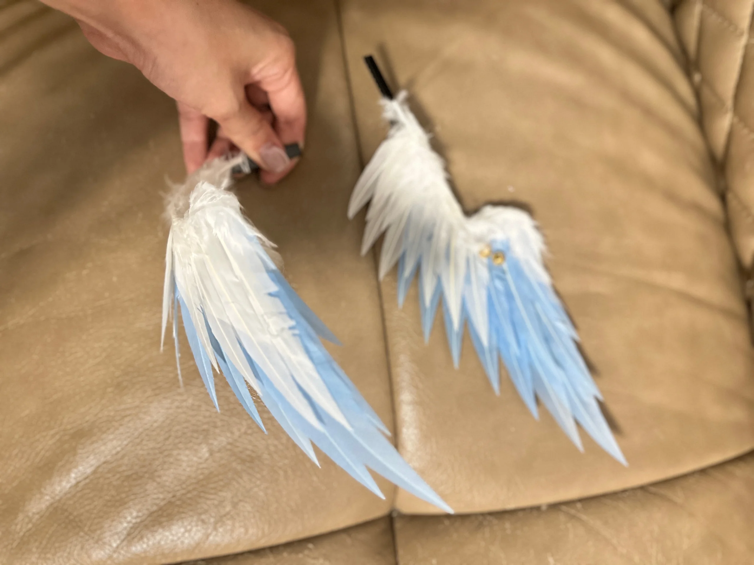 Головной убор с перьями по воскресеньям аксессуары для костюма из игры хонькай