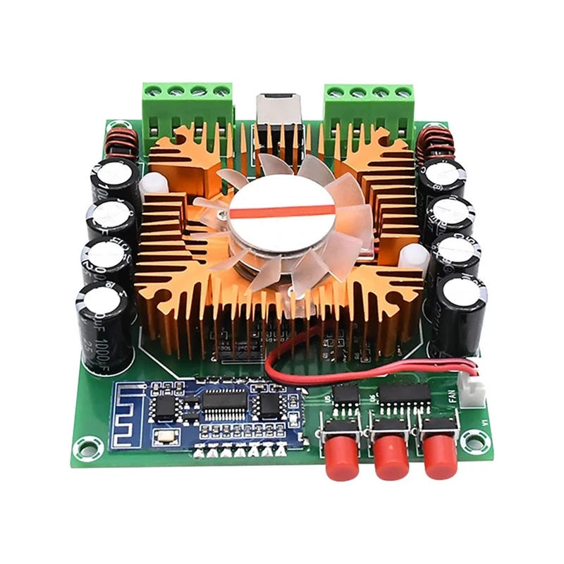 

Bluetooth 5.0 Power Amplifier Audio Board 4X50W TDA7850 Class AB HiFi Stereo Amplifier Home Theater BTL Speaker Mini Amp