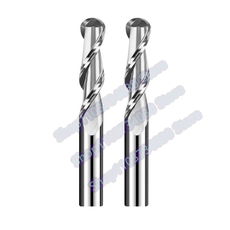 

2-зубая сферическая концевая фреза 3,175 4 6 8 мм, хвостовик, гравировальная фреза с ЧПУ, твердосплавная концевая фреза, фреза по дереву, деревообрабатывающие инструменты