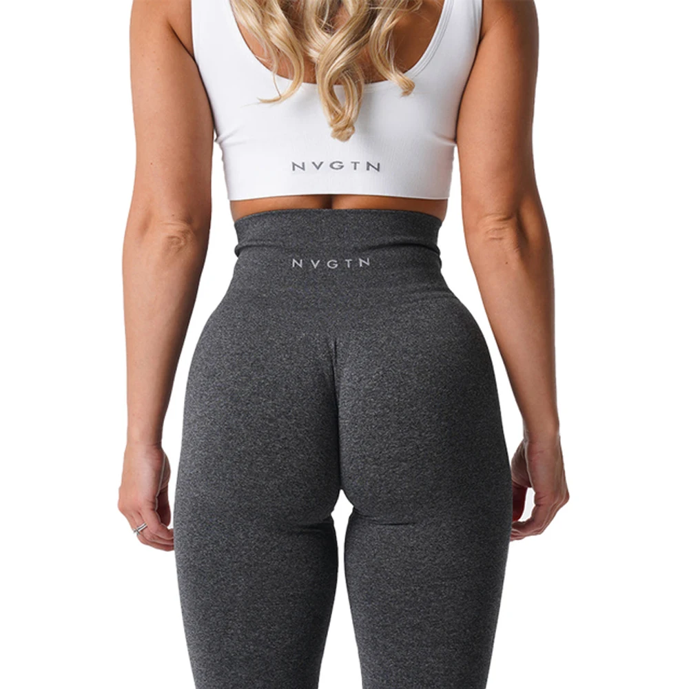 NVGTN Women's Seamless Stretch Exercise Yoga Pants High Waist Workout Yoga Leggings Women's Butt Lift Leggings