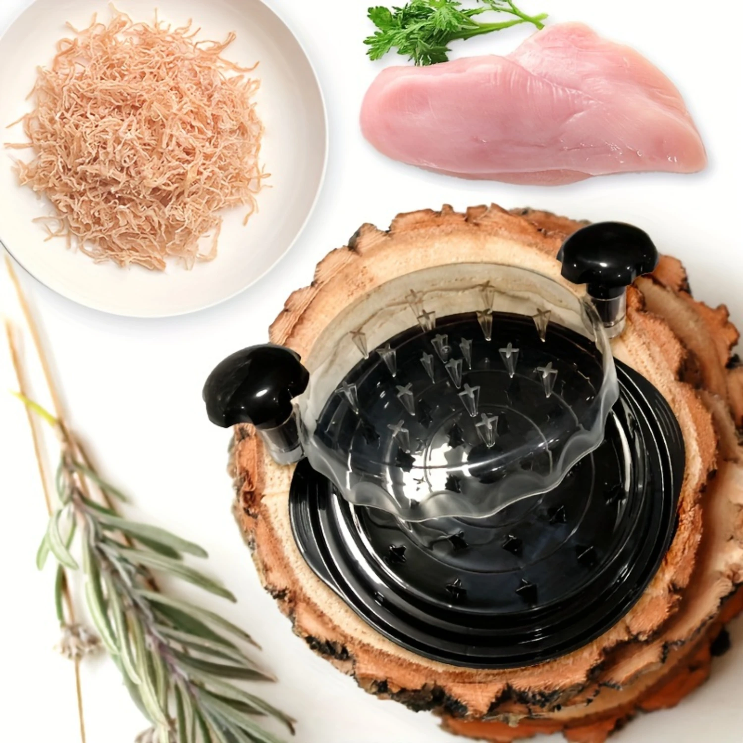Прозрачный измельчитель куриных слез инструмент для резки мяса курицы подходит