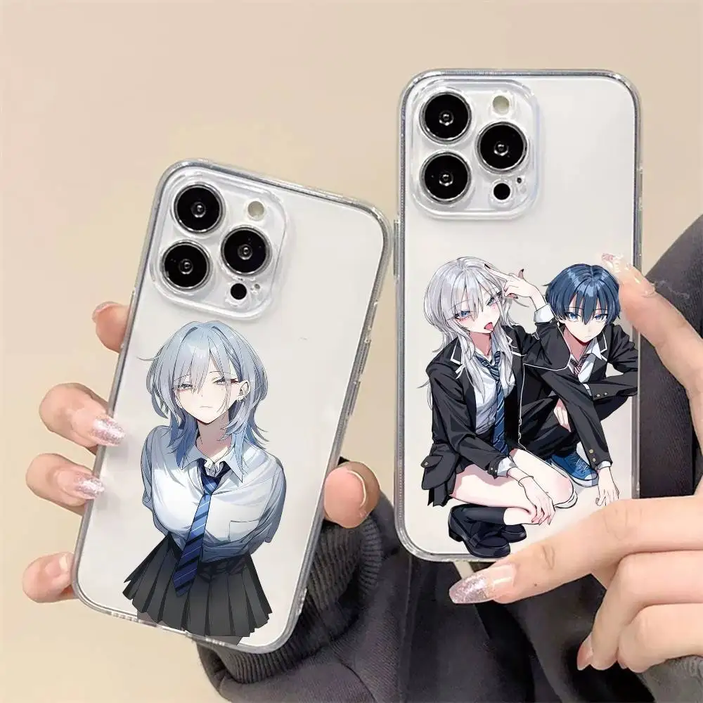 Фото Чехол для телефона Haimiya-senpai wa Kowakute Kawaii Manga для iPhone 17, 16, 15, 14, 13, 12, 11 Plus, Pro Max, мягкий прозрачный чехол №1
