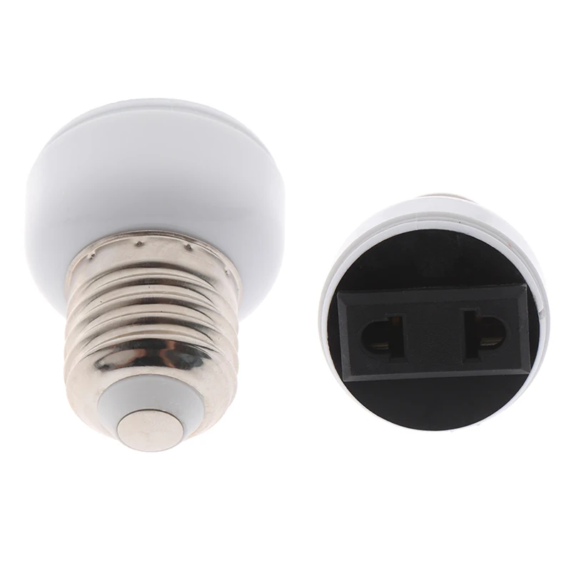 

E27 ABS US/EU Plug Connector Bulb Holder Lighting Fixture Bulb Base Screw Adapter White Lamp Socket Accessories