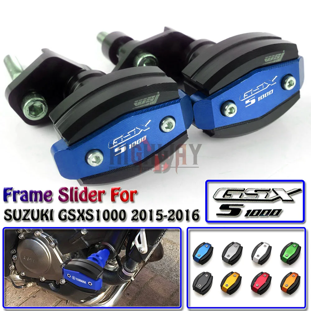 

Motorcycle Crash Pad Protector CNC Engine Cover Frame Sliders Falling Protection For SUZUKI GSXS1000 GSXS 1000 2015-2016
