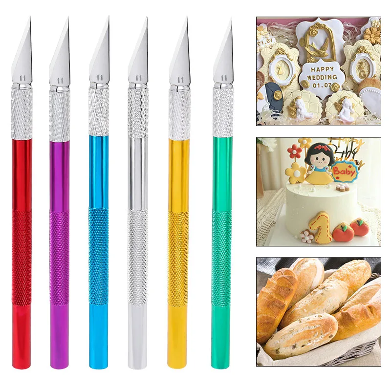 

Cake Tools Metal Carving Knife Fondant Art Precision Cutting Hobby for Clay Sculpture Pottery Modeling Polymer Craft Paper Cut