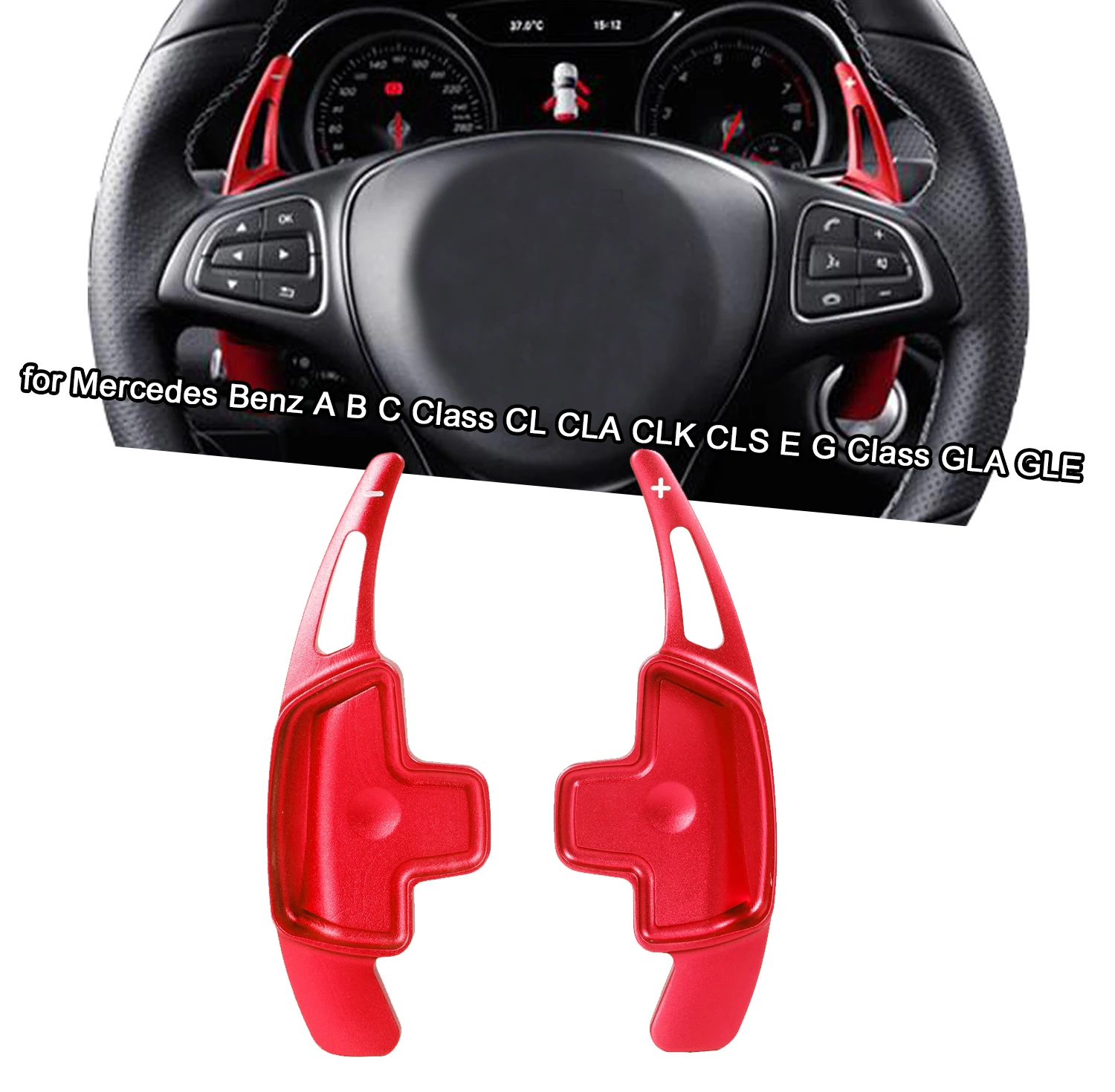 

Steering Wheel Paddle Shifter Extension Shift Paddle Extender For Mercedes Benz A B C Class CL CLA CLK CLS E G Class GLA GLE