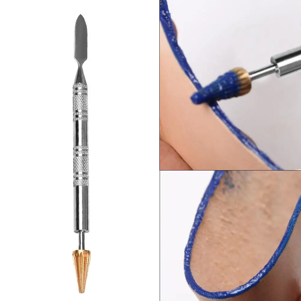 

1PC Brass Head Leather Dual Head Edge Oil Gluing Dye Pen Applicator Speedy Paint Roller Tool Edge Oil Gluing Dye Pen Head Craft