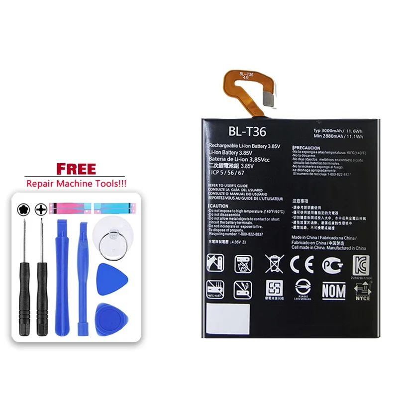 Аккумулятор BL-T36 емкостью 3000 мАч для LG K30 X410TK BLT36 Bateria + бесплатный инструмент