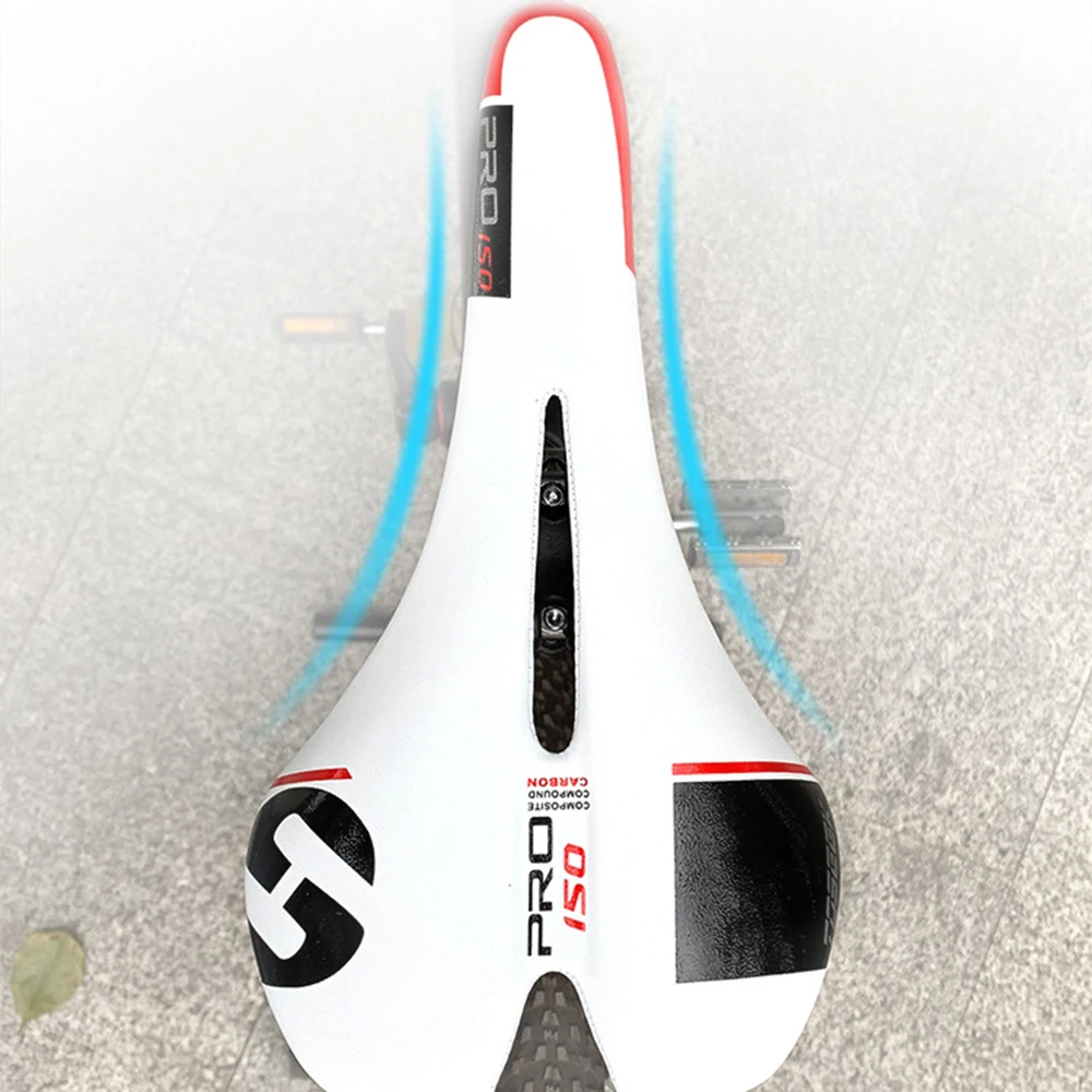

Wear-resistant Bicycle Saddle Full Carbon Fiber Leather Road Mountain Bike Saddle Soft Hollow Front Chair Cycling Parts