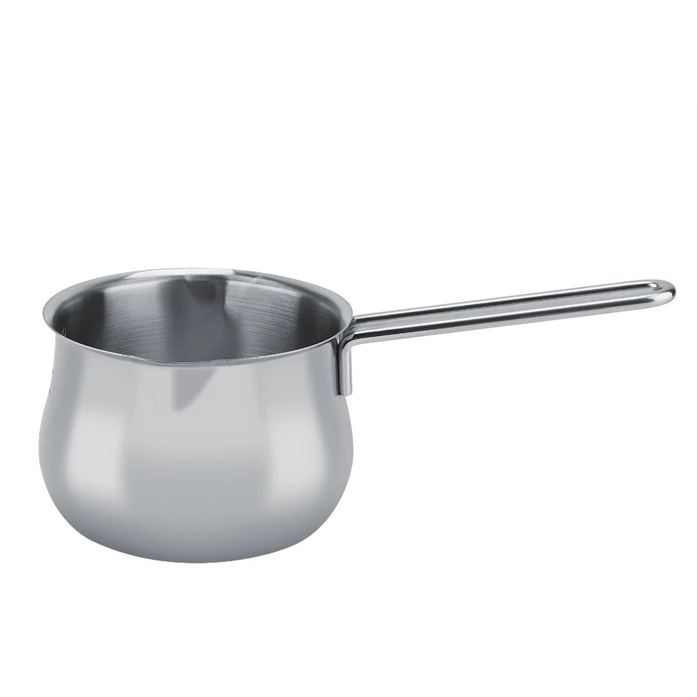 

Portable Stainless Steel Milk Pot Butter Chocolate Melting Pot Mini Cheese Baking Pot milk