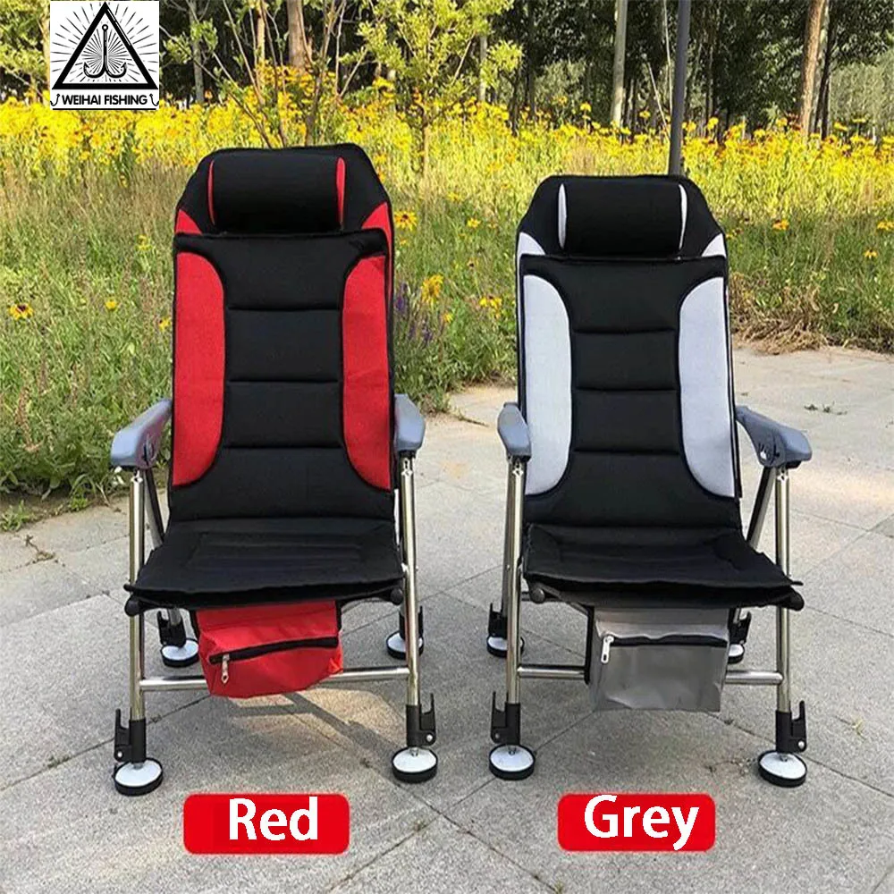 

NEW Fishing Chair Beach Chair Outdoor Foldable Chair Recliner Portable Multifunction Fishing Chair Applicable to All Terrain