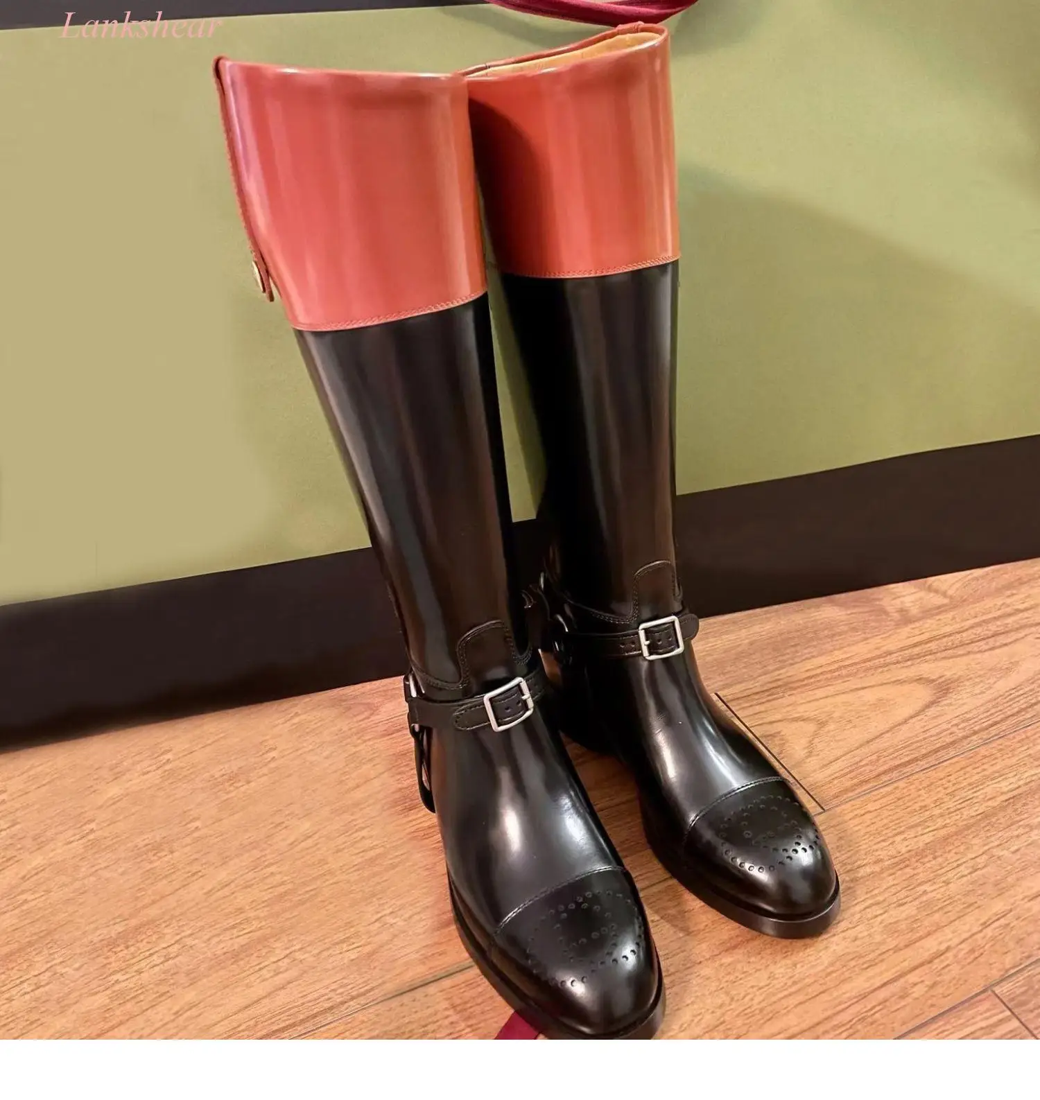 Классические универсальные высокие сапоги женские новые стильные толстые до