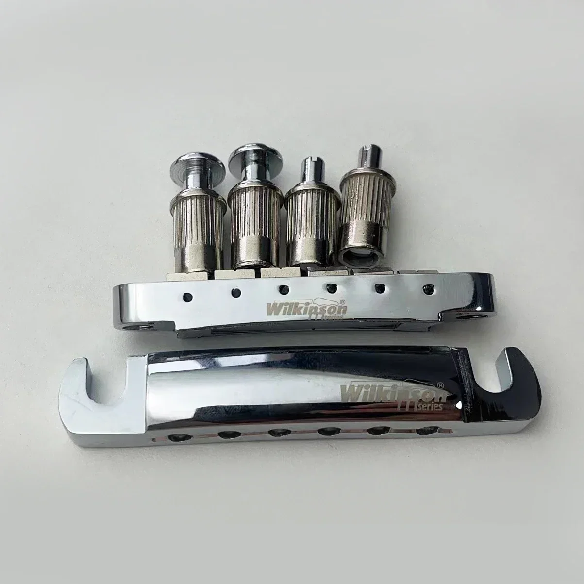 Электрогитара Wilkinson SG LP с фиксированным бриджем Pull String Plate Code Silver