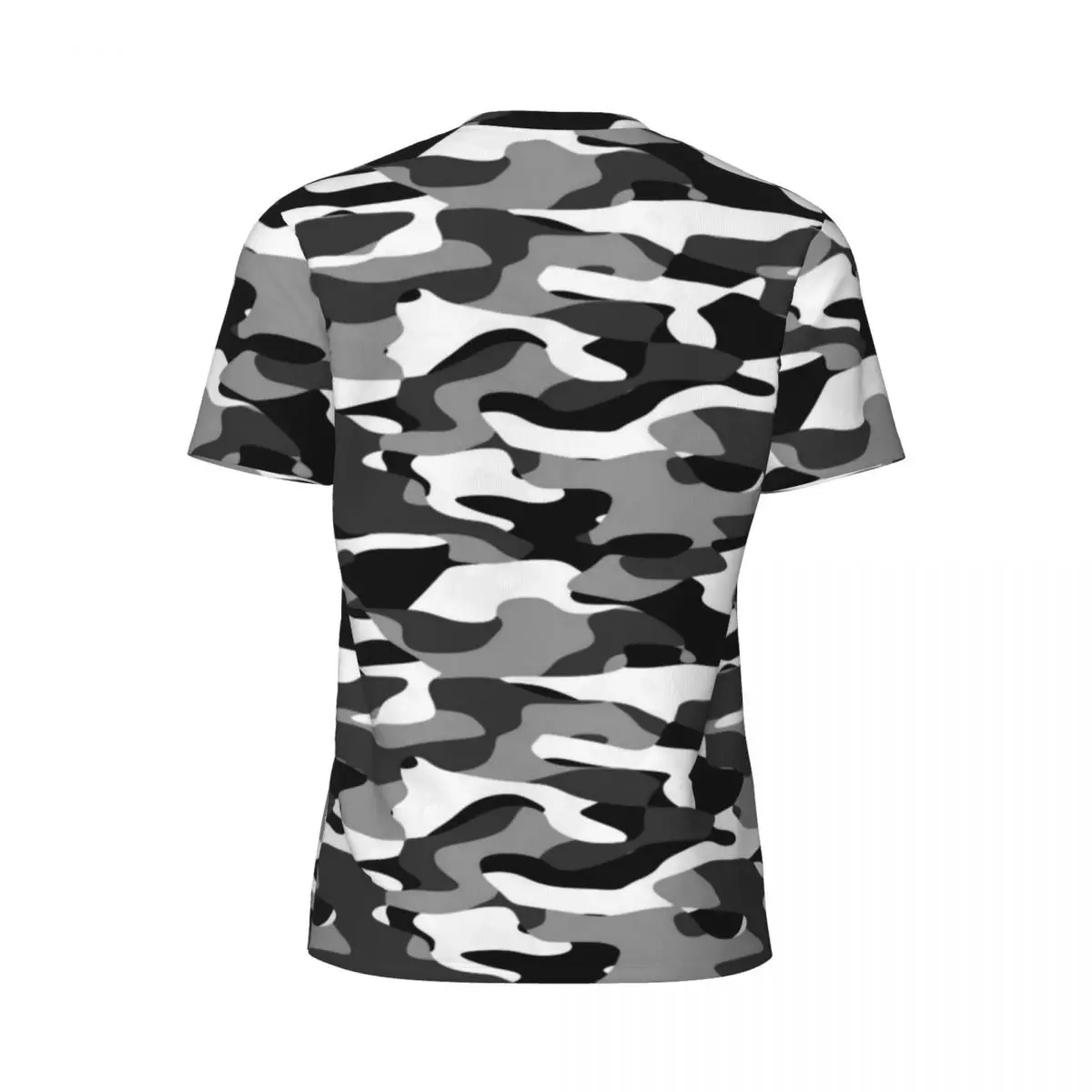 Футболка мужская для спортзала темно-серая камуфляжная рубашка модная футболка