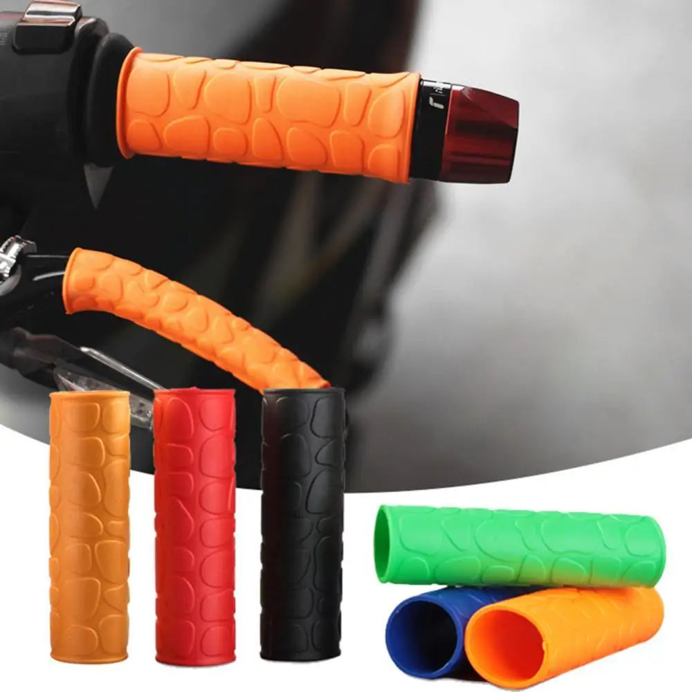 

Motorcycle Handlebar Comfort 4Pcs Anti-skid Grip Brake Clutches Lever Cover Protector Soft Comfortable to Grip