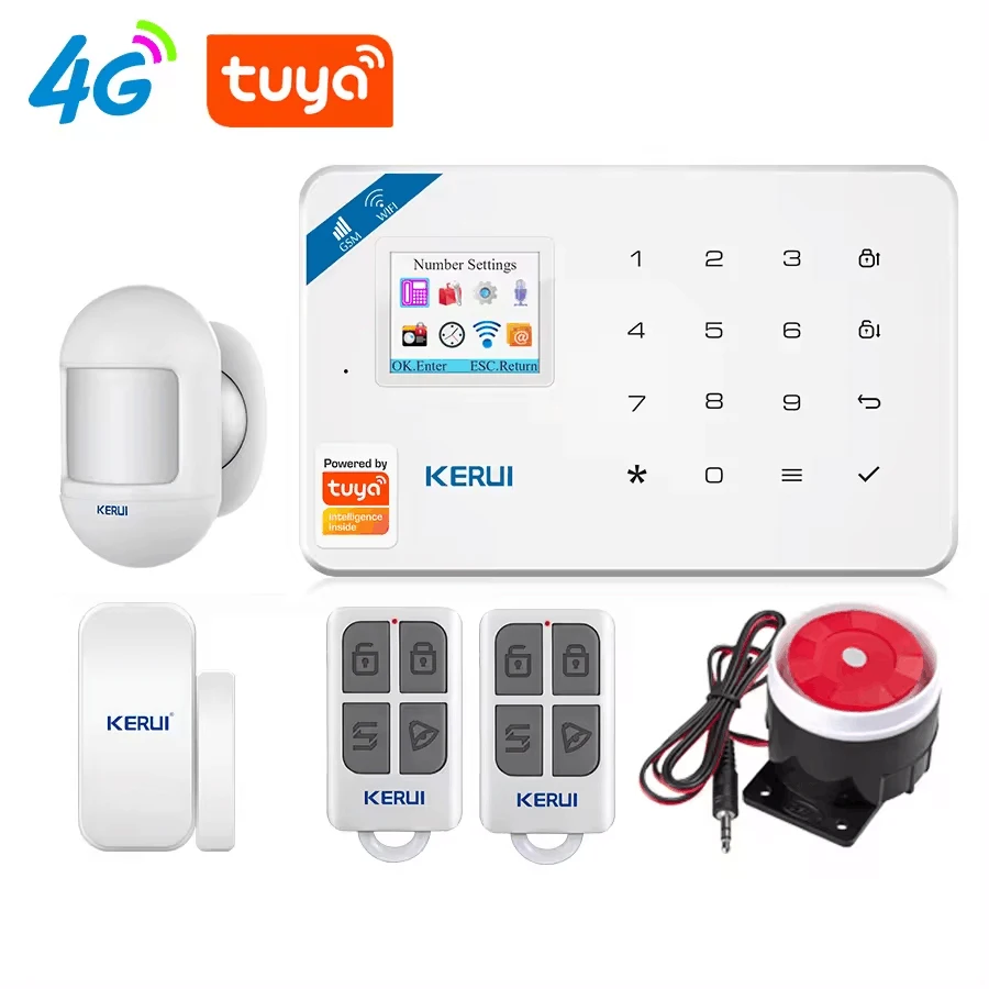 KERUI умный дом Tuya 4g/gsm/Wi-Fi охранная сигнализация Diy система беспроводная умная для