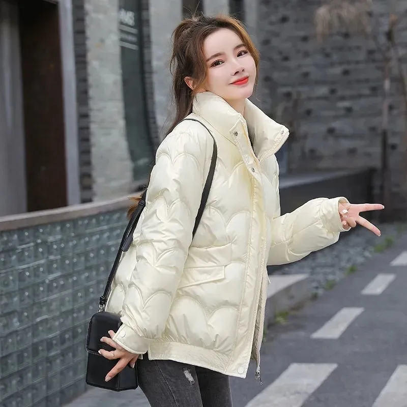 Loose Solid Thick Coats Hooded Jackets Female Outwear 2023 New Winter Jacket Women's Parkas High Quality Cotton Clothes Casual