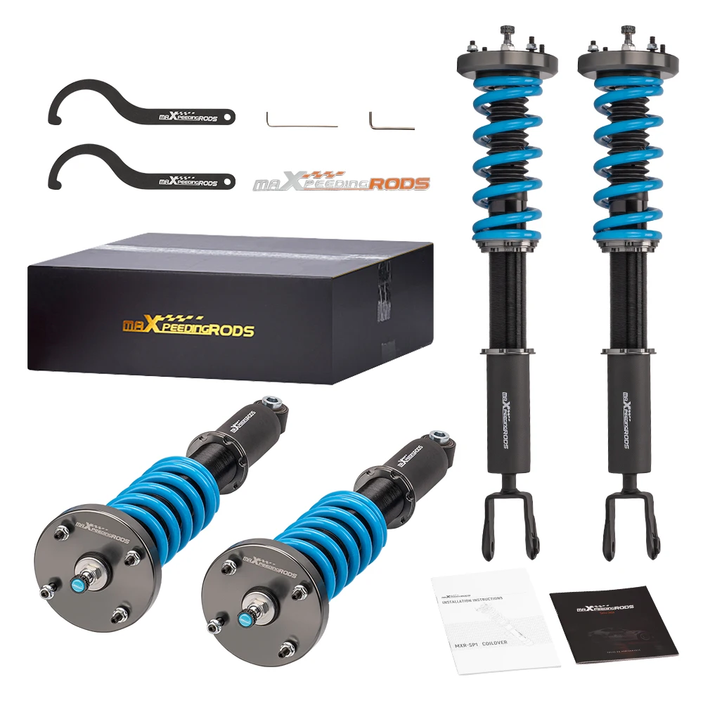 Аддж. Комплект амортизаторов Coilover COT6 для Jaguar XJ8 XJR X350 2003 2004 2005 2006 2007 стойки